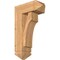 Ekena Millwork Westlake Arts and Crafts Smooth Bracket w/ Offset Brace, Western Red Cedar, 7 1/2"W x 18"D x 30"H BKT0806X18X30WTL03SWR - alternate 1